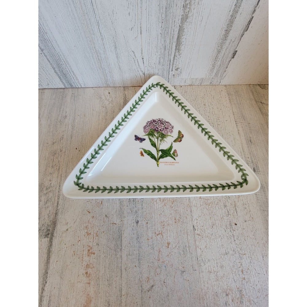 Botanic garden Portmeirion Sweet William triangle plate kitchen home decor